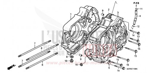 CARTER MOTEUR CRF70F4 de 2004